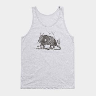 Texas Landscape With Armadillo Tank Top